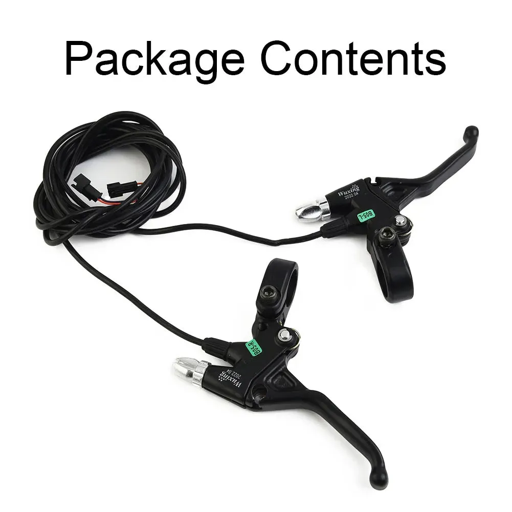 1 Pair 49PDD Electric Bike Mechanical Brake Lever Short Lever Cutout Wuxing Cycling Handle Ebike Accessories