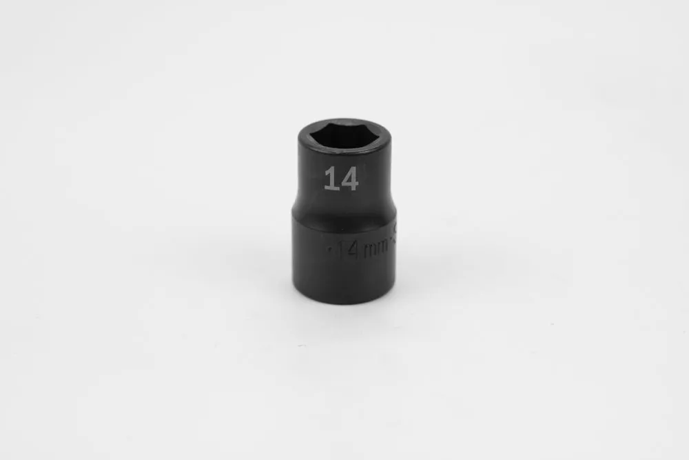 14 mm 1/2" Drive 6 Point Standard Metric Impact Socket