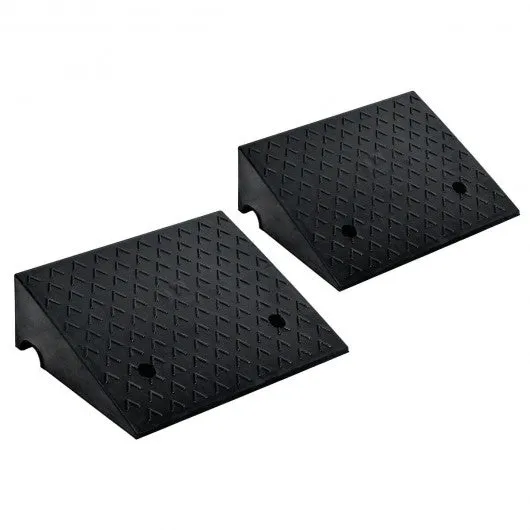 2 PCS 6" Rubber Car Curb Ramps