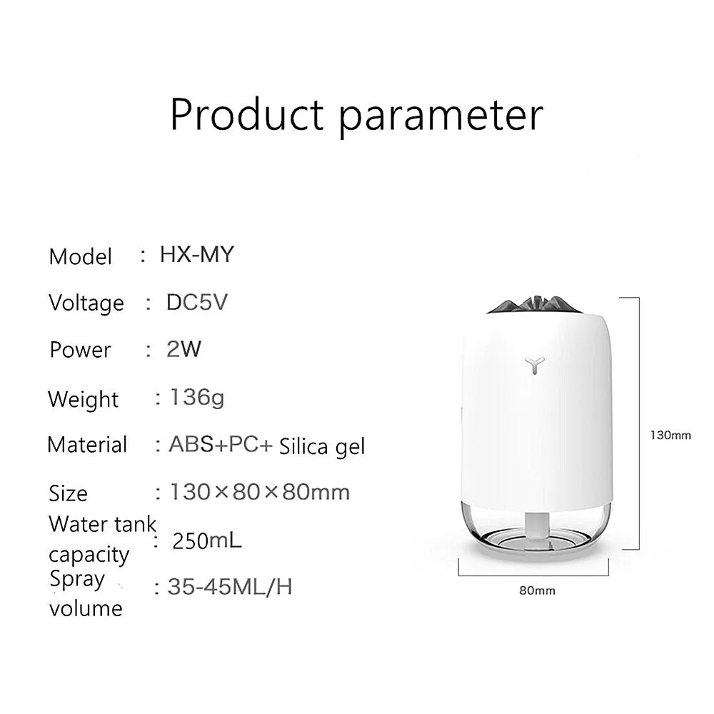 250ml Ultrasonic Aromatherapy Diffuser