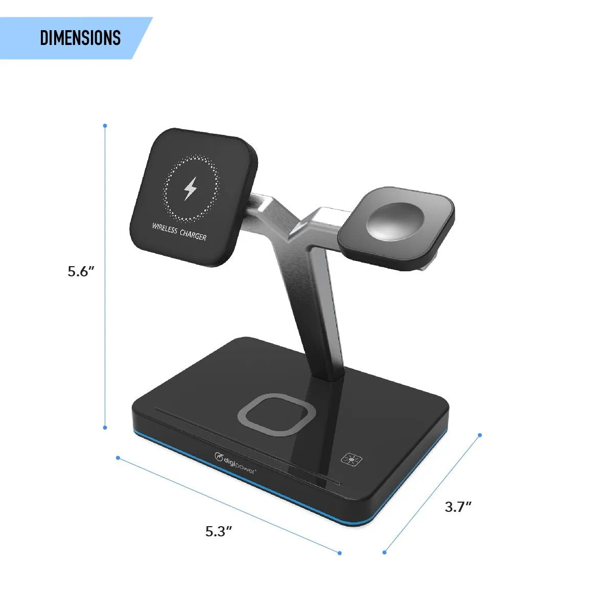 3-in-1 Wireless MagSafe Compatible Charger Stand