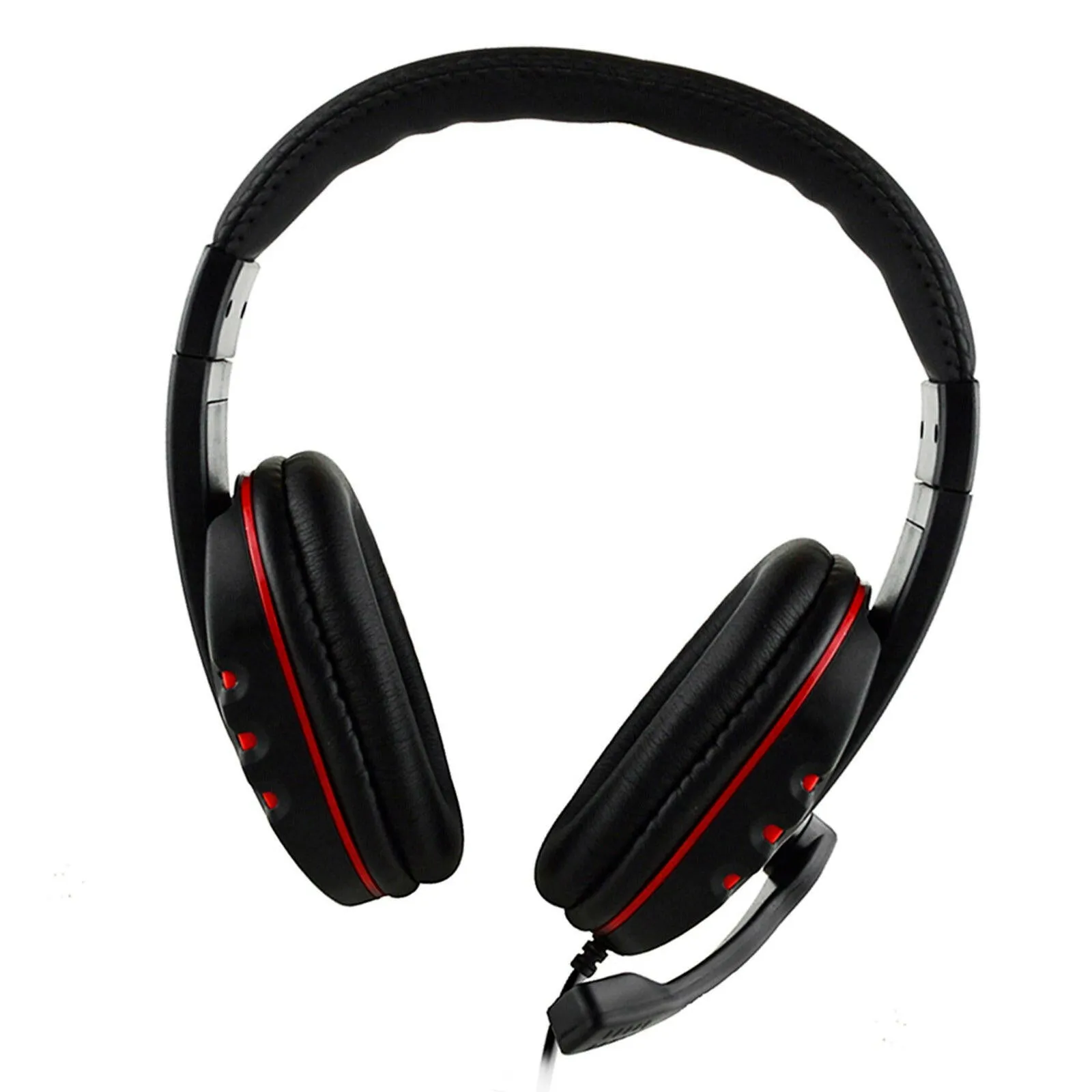 3.5mm Wired Gaming Headphones Over Ear Game Headset Noise Canceling Earphone with Microphone Volume Control for PC Laptop Smart Phone