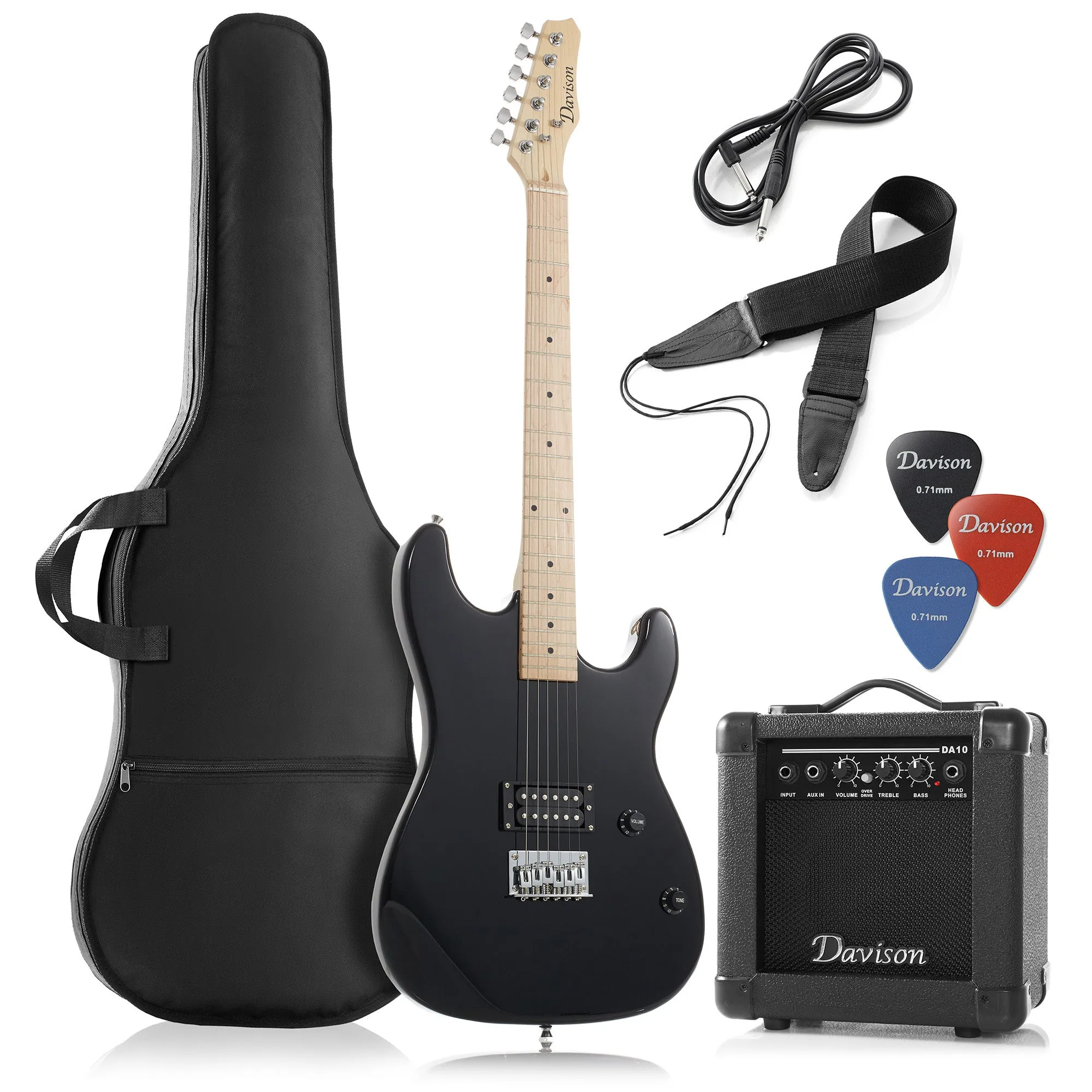 39" Electric Guitar w/ 10-Watt Amp, Right Handed Beginner Kit