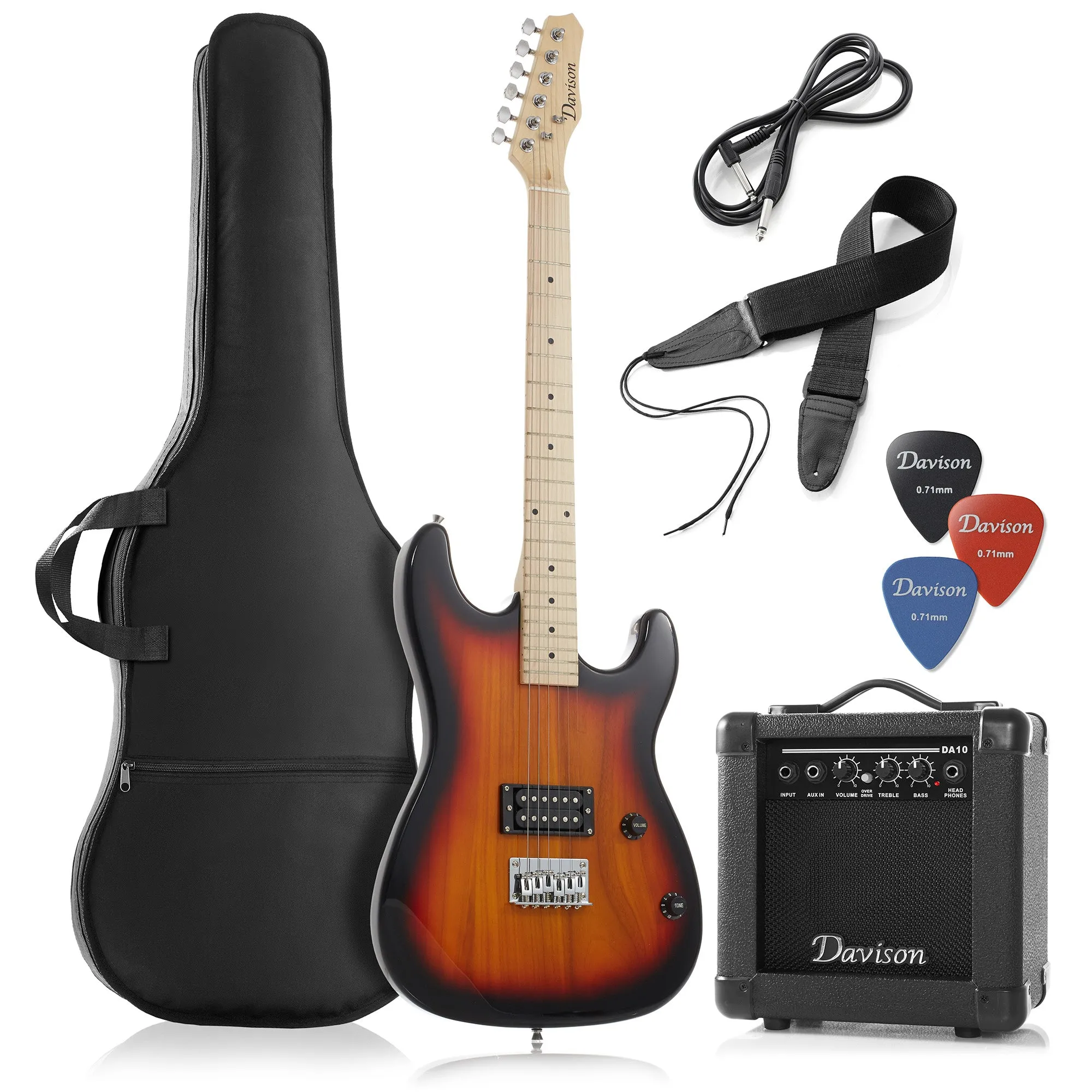 39" Electric Guitar w/ 10-Watt Amp, Right Handed Beginner Kit