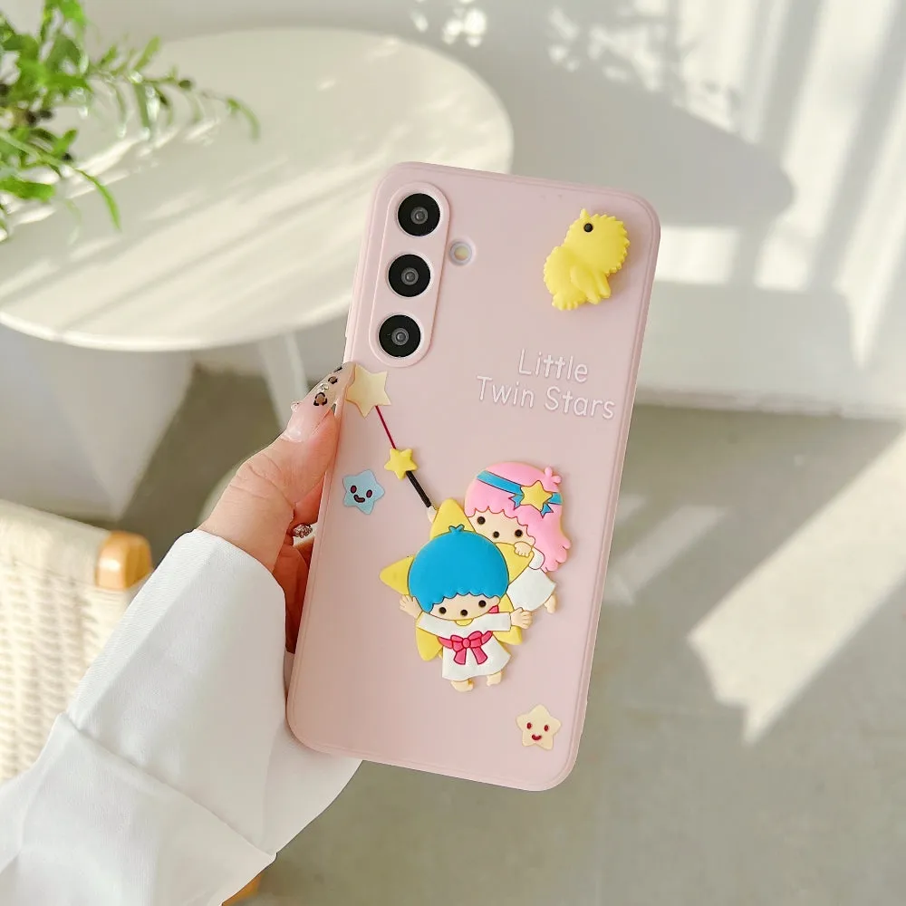 3D Spin Flower Silicone Soft Phone Case - Oppo A38