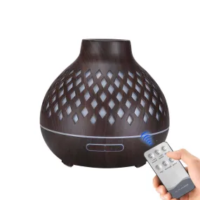 400ml Ultrasonic Aroma Diffuser, LED Lights & Remote