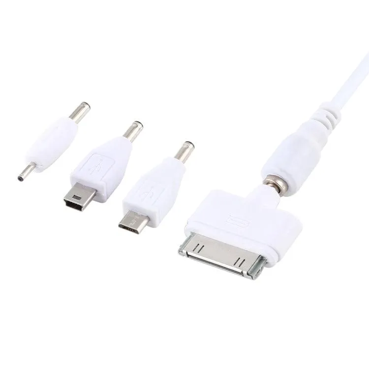 5-in-1 Universal Data and Charging Cable with 4 Adapters for Various Devices