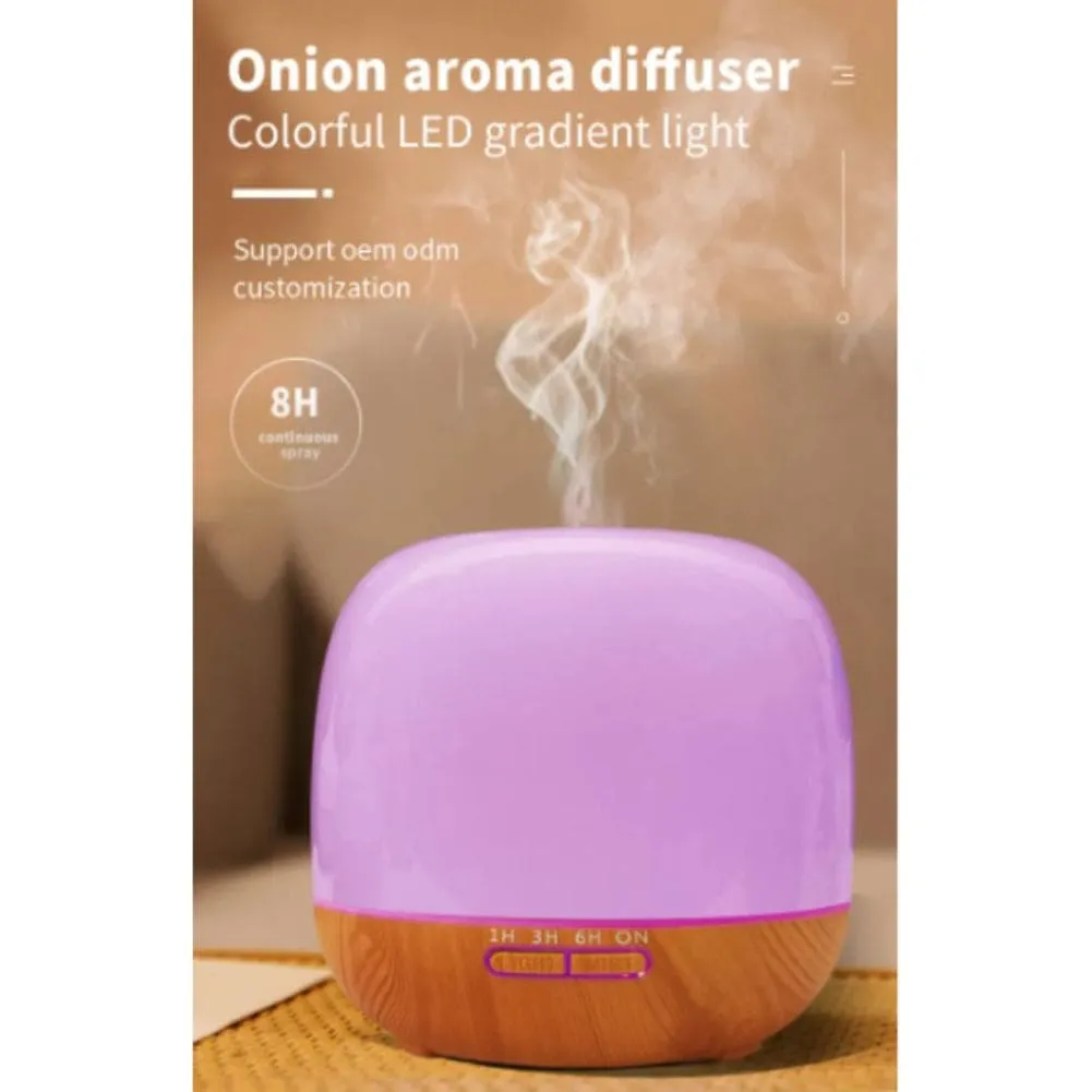 500ml Essential Oil Diffuser with Timer, LED Lights, and Auto Shut-Off