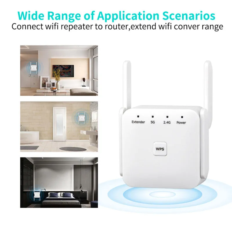 5ghz Wifi Repeater Wireless Wi-fi Booster 1200mbps Wifi Amplifier