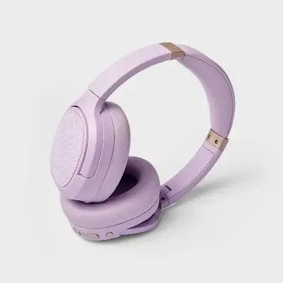 Active Noise Canceling Bluetooth Wireless Over Ear Headphones - heyday Pastel Lavender