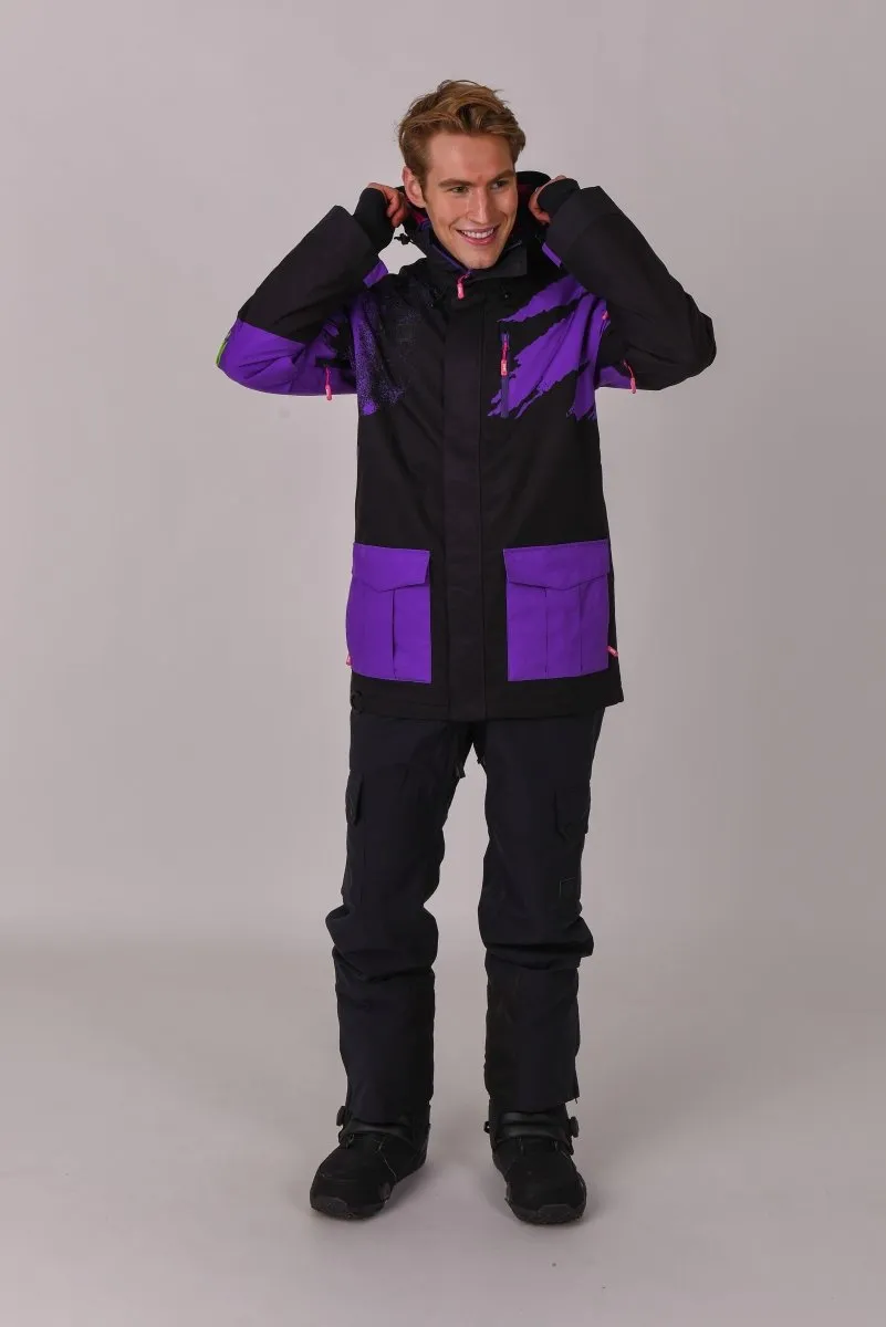 Afterparty Jacket Black & Purple Men's