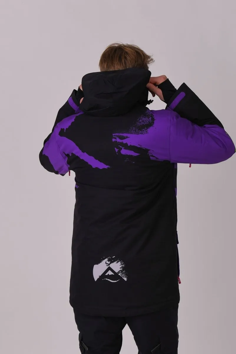 Afterparty Jacket Black & Purple Men's