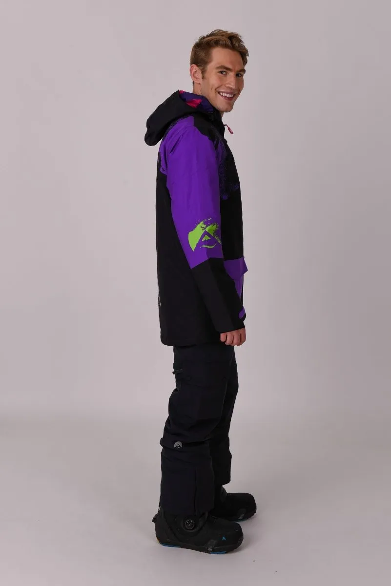 Afterparty Jacket Black & Purple Men's