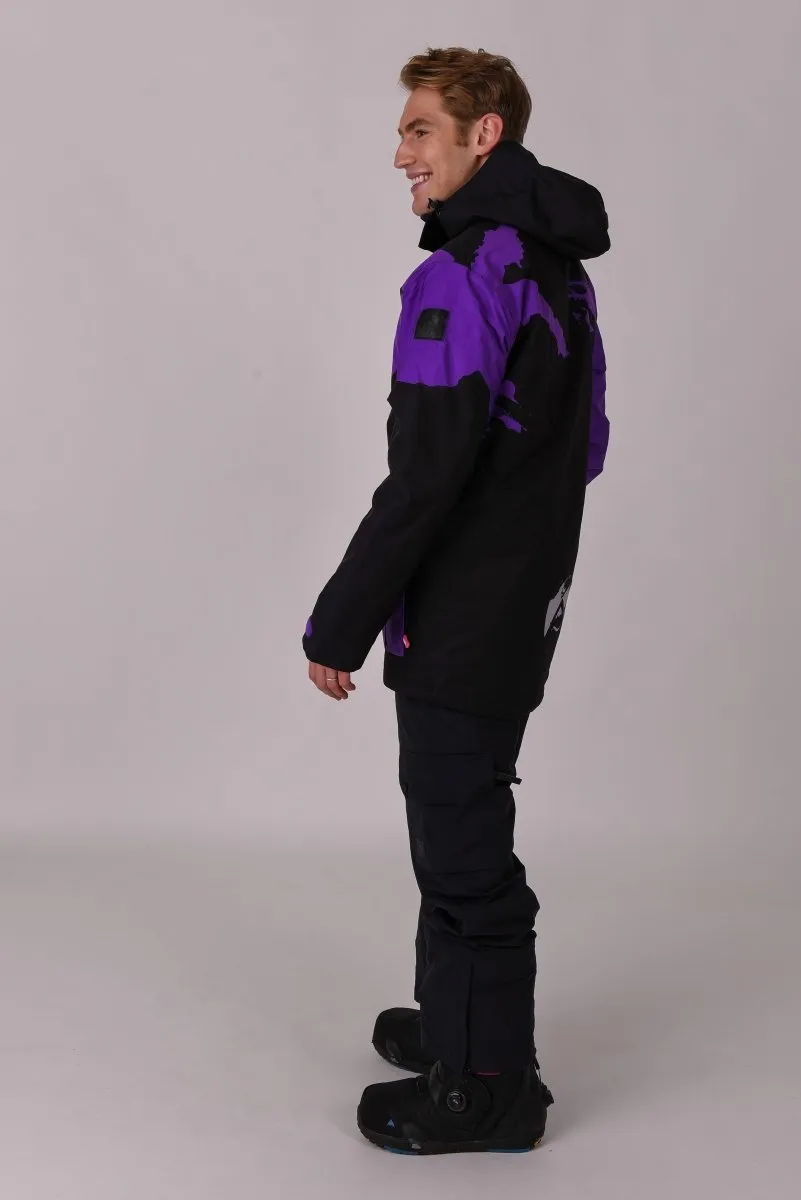 Afterparty Jacket Black & Purple Men's