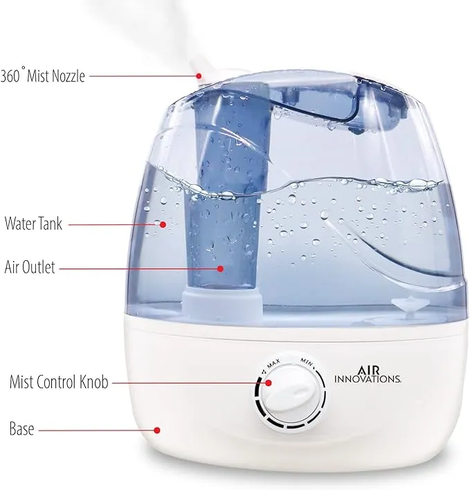 Air Innovations AI-103 Ultrasonic Bedroom Humidifier