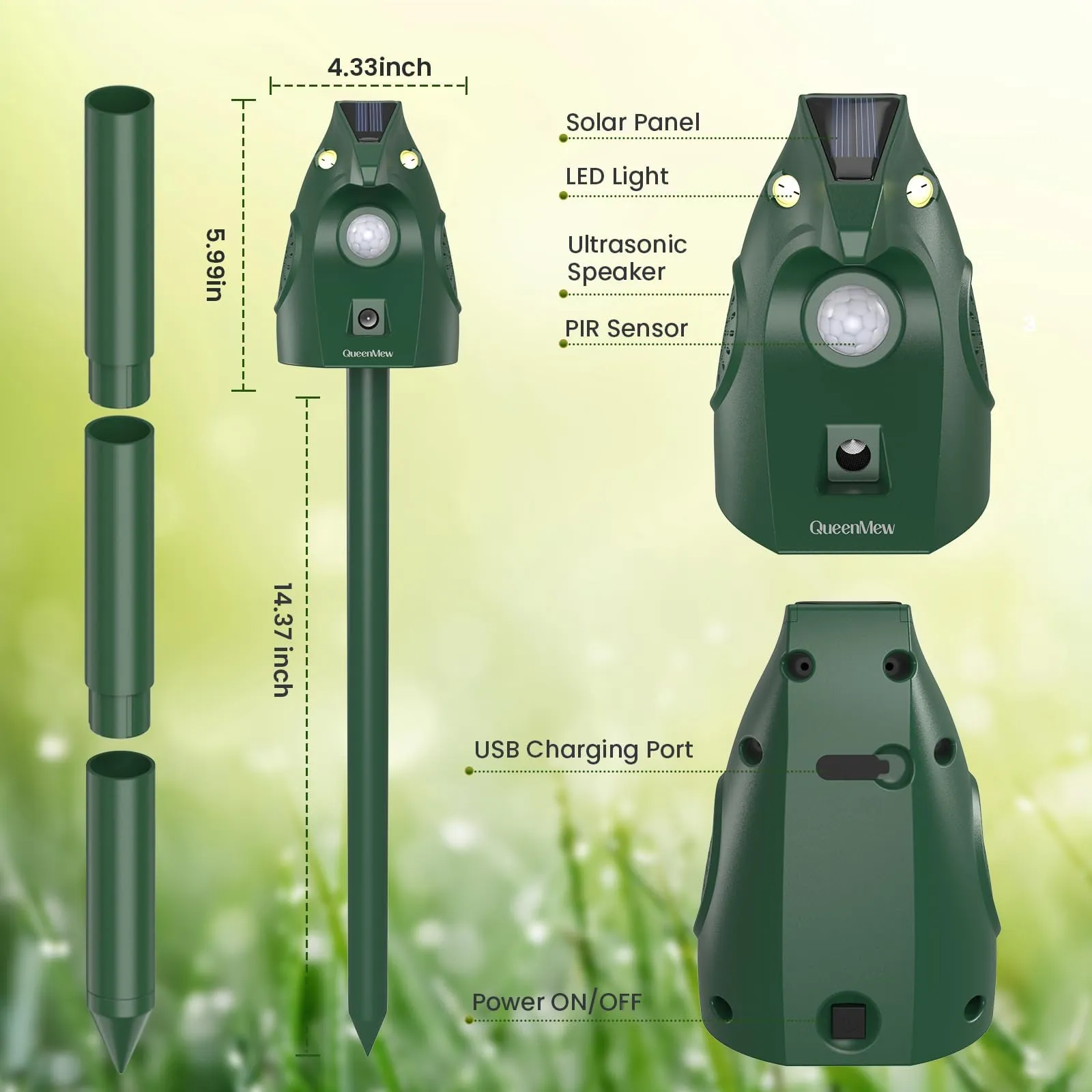 Animal Deterrent Devices, Ultrasonic Pest Repeller.