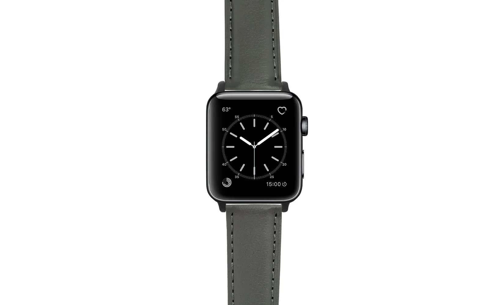 Apple Watch 38/40/41mm Strap - Gray Genuine Leather