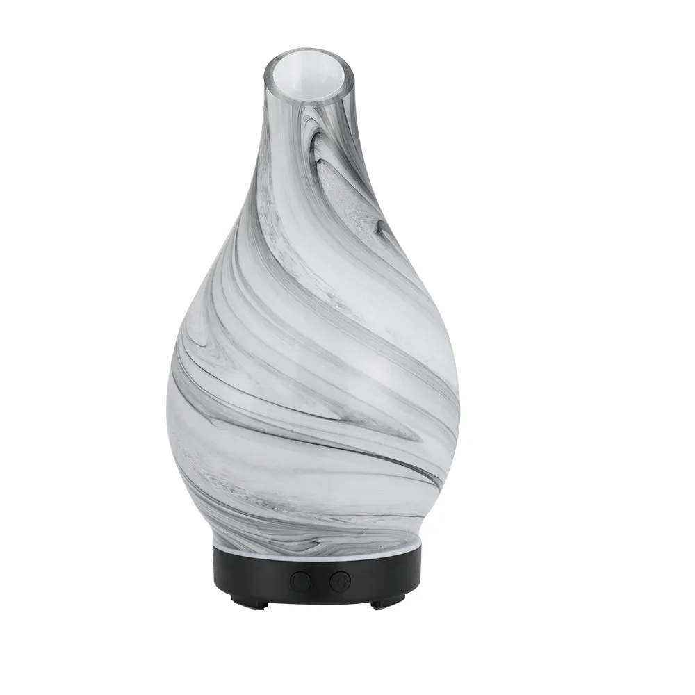 Aroma Diffuser Essential Oil Humidifier LED Glass Marble