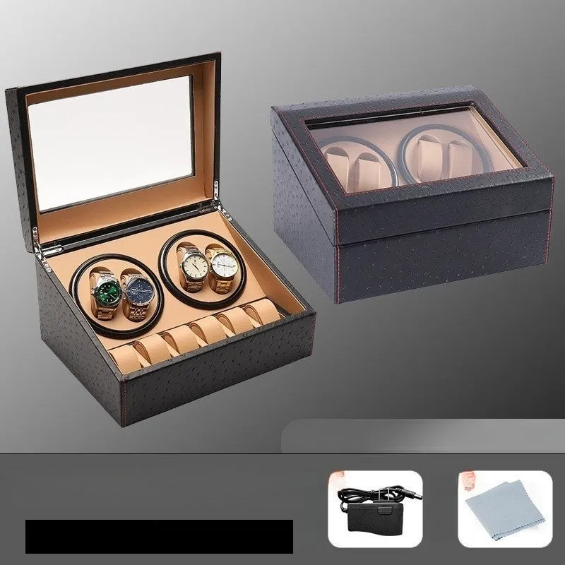 Auto Self-Winding Watch Box for 4 Watches