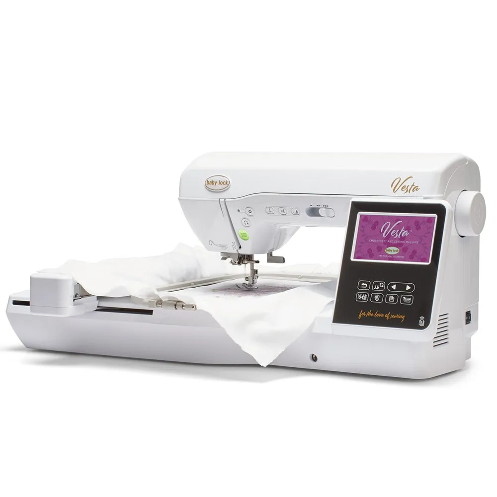 Baby Lock Vesta Sewing & Embroidery Machine with FREE Bundle