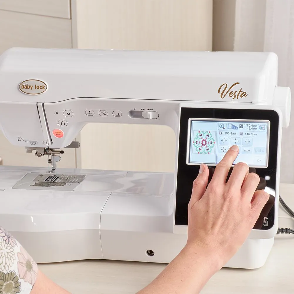 Baby Lock Vesta Sewing & Embroidery Machine with FREE Bundle