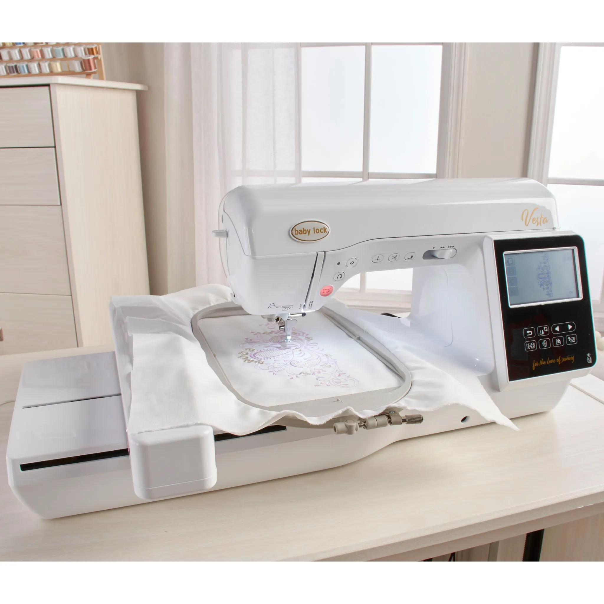 Baby Lock Vesta Sewing & Embroidery Machine with FREE Bundle