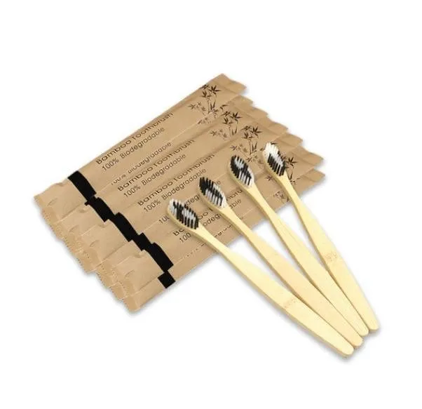 Bamboo Toothbrushes | Zero Waste Compostable Toothbrushes | Plastic Free Toothbrushes | Pack of 5 or 10