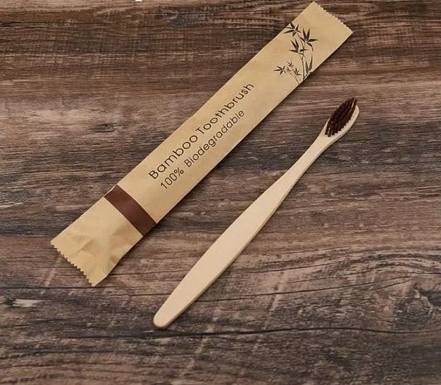 Bamboo Toothbrushes | Zero Waste Compostable Toothbrushes | Plastic Free Toothbrushes | Pack of 5 or 10