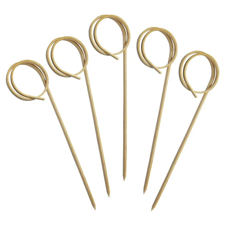 BarConic® Ring Bamboo Cocktail Picks (Pack of 100)