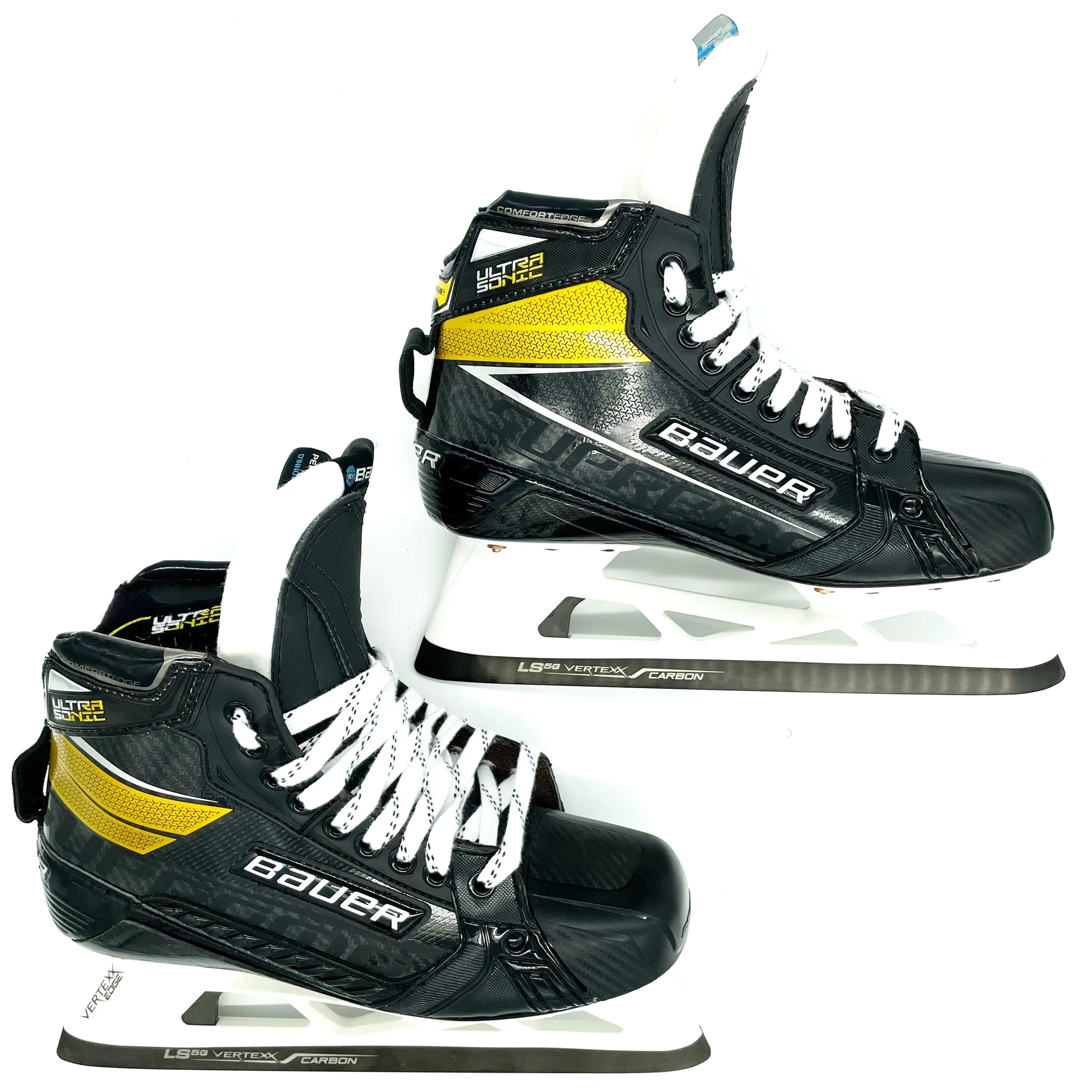 Bauer Supreme Ultrasonic - New Pro Stock Goalie Skates - Size 8.25L 7.875R