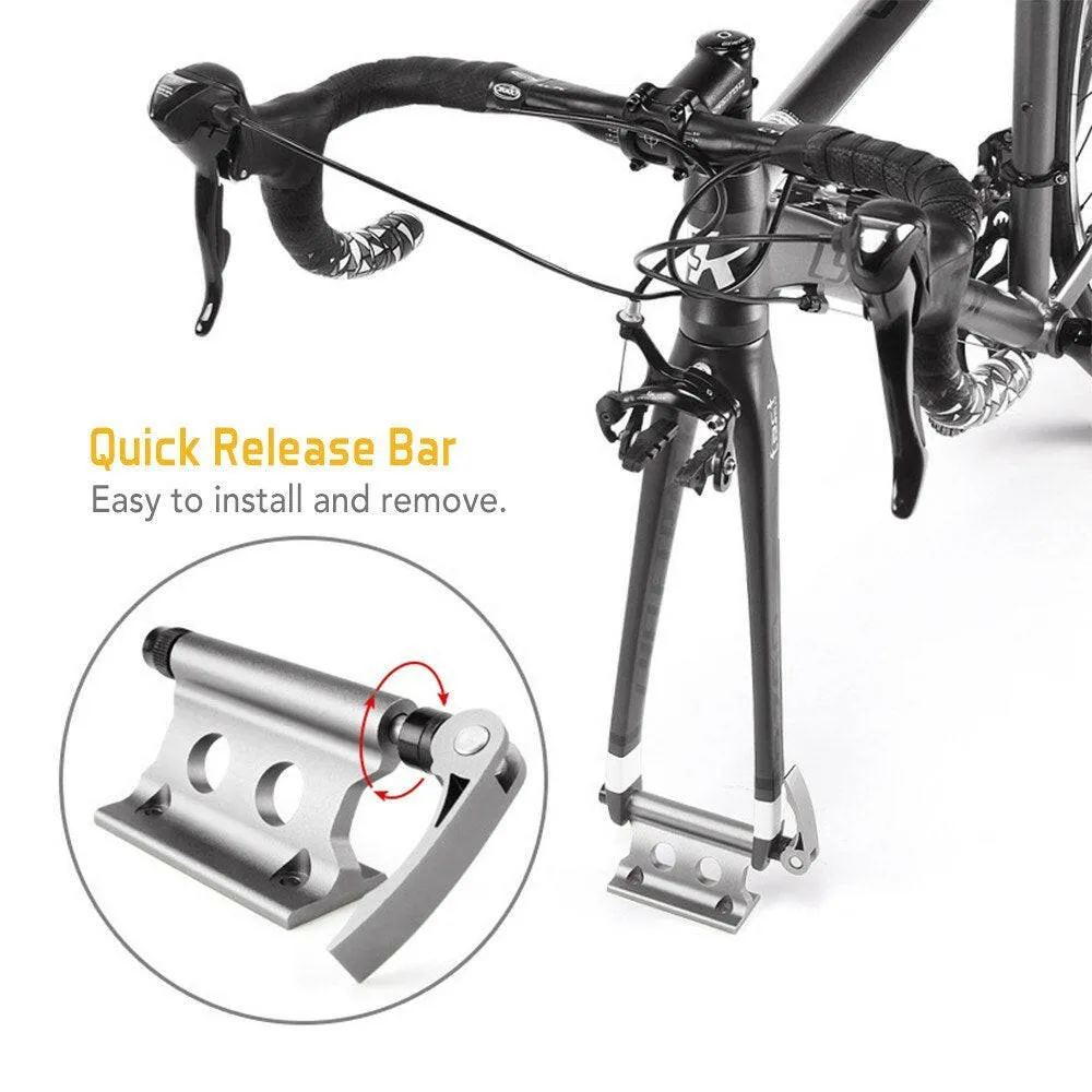 Bike Block Fork Mount Quick Release Fork Mount Bicycle Carrier Bicycle Front Fork Fixed Clip for Outdoor Travel