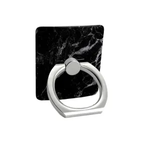 Black Pearl | Classic Black Marble Phone Ring