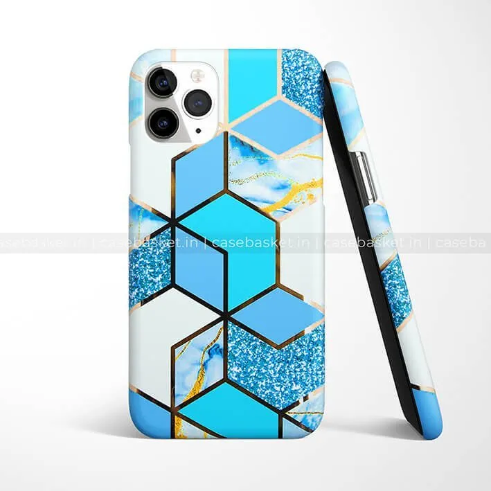 Blue Geometric Phone Cover