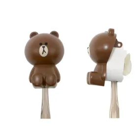 Brown Toothbrush Holder