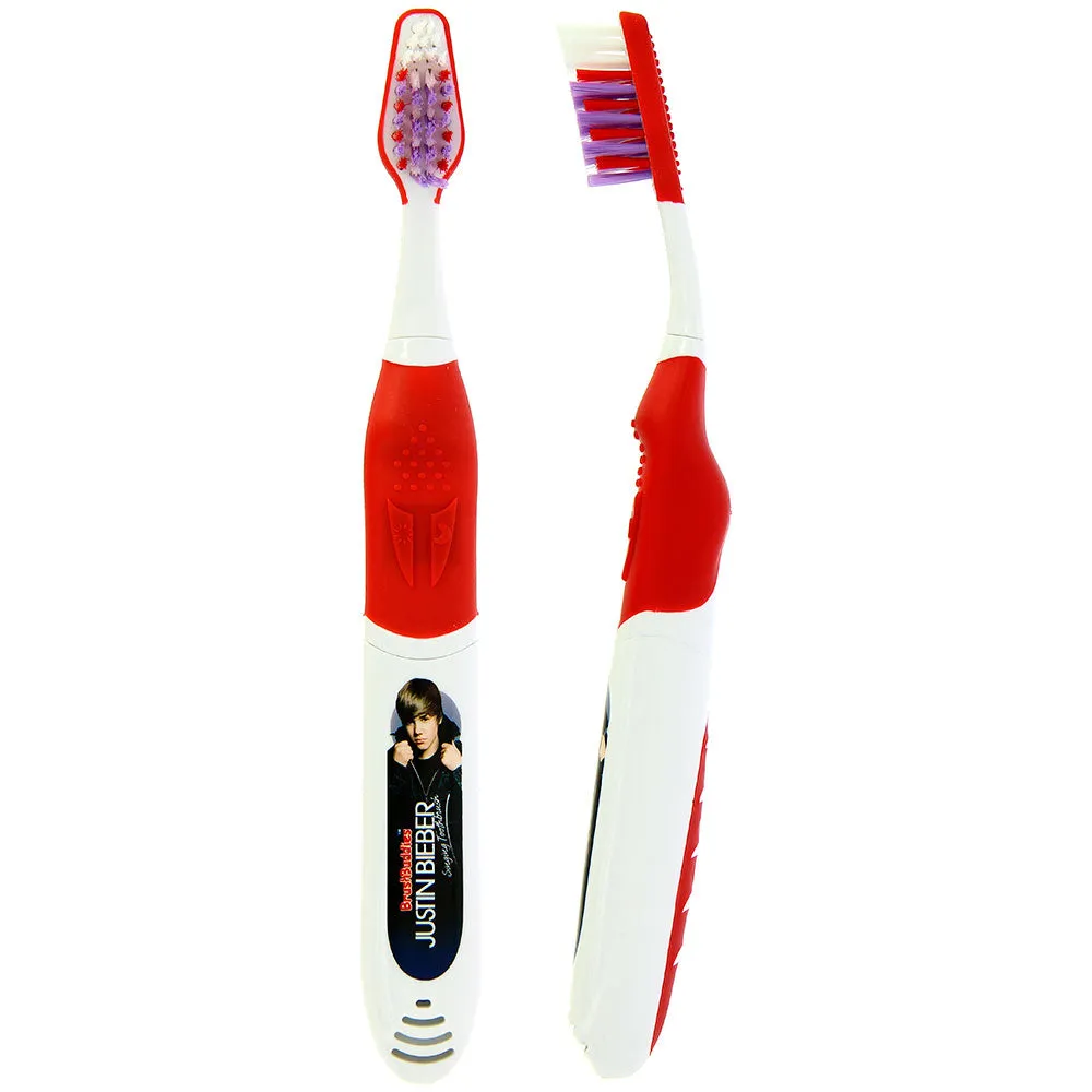 Brush Buddies Justin Bieber Singing Toothbrush (Somebody to Love and Love me)-RED