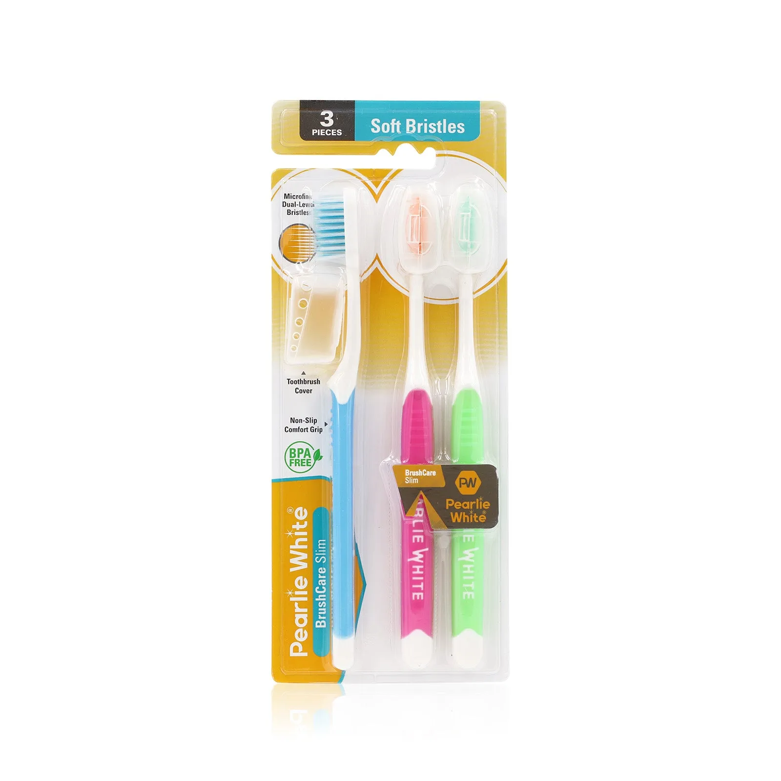 BrushCare Slim Soft Toothbrush Triple Pack