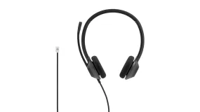 Cisco Headset 322 Wired Dual On-Ear Carbon Black RJ9 Head-band Office/Call center