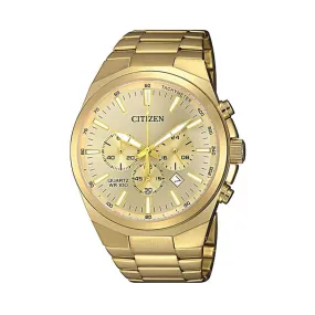 Citizen Men's Chronograph Gold Tone Stainless-Steel Watch Model AN8172-53P