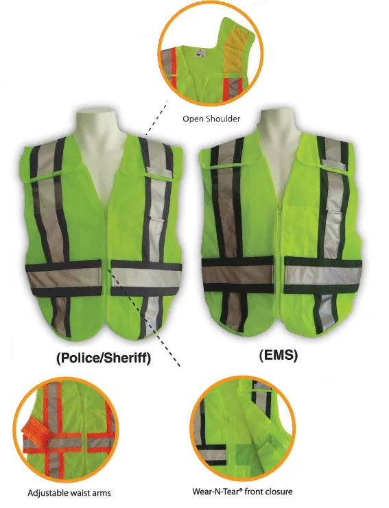 Class 2 Break-A-Way Vest ANSI 107-2006 EMS