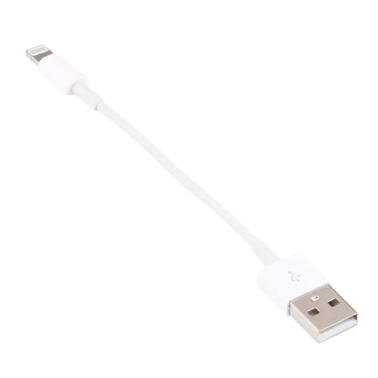 Compact 8 Pin USB Data Sync and Charging Cable - 13cm Length