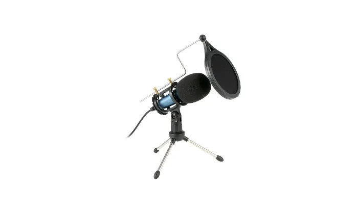 Condenser Microphone with 3.5mm Cable Noise Reduction/Tripod Stand