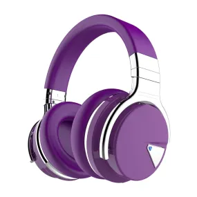 COWIN e7anc Bluetooth Noise-Canceling Over-Ear Headphones, Purple