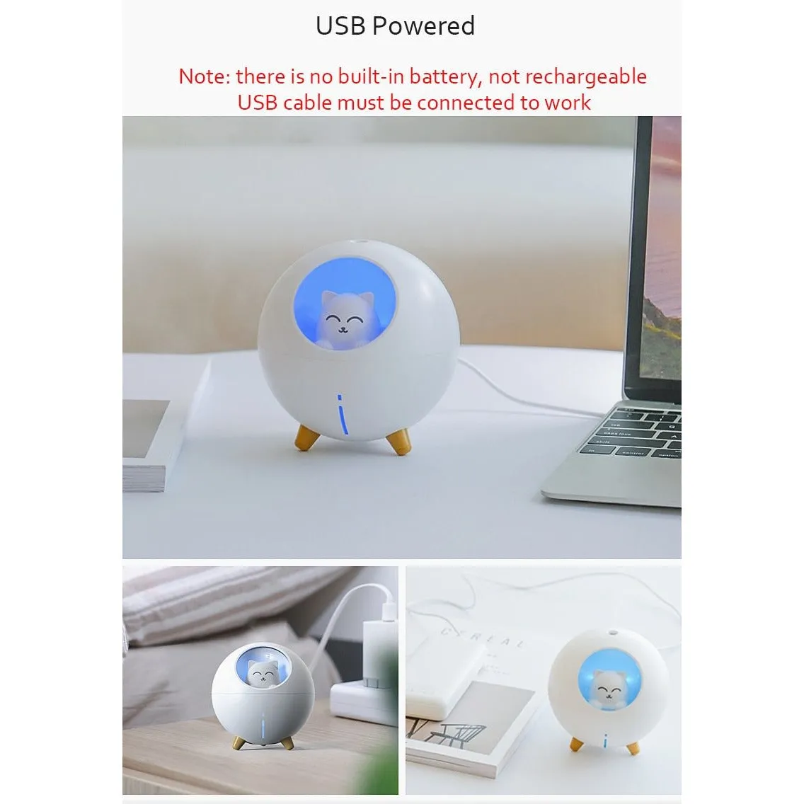 Cute USB desk humidifier