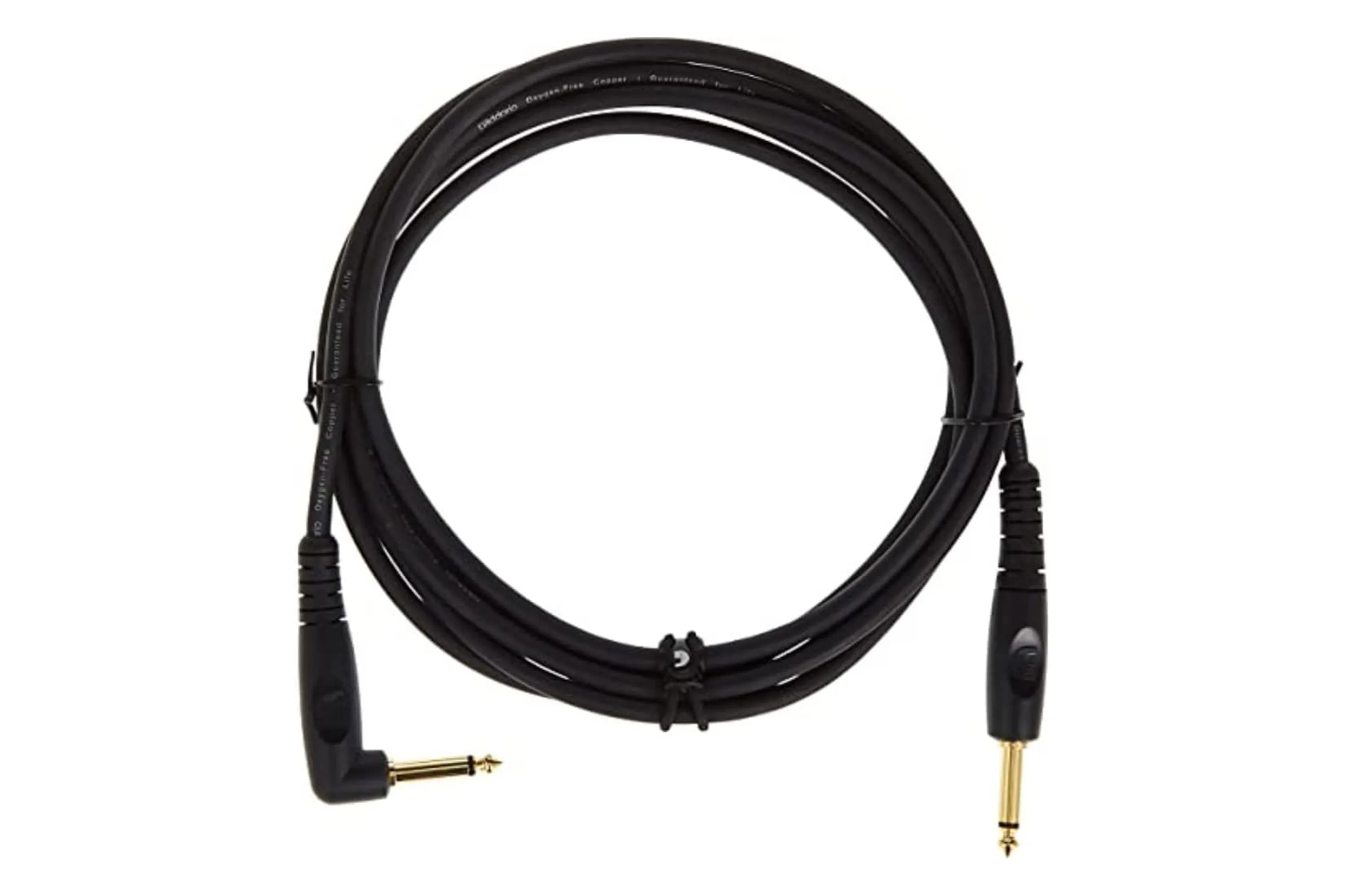 D'Addario PW-GRA-10 Custom Series Straight to Right Angle Instrument Cable - 10 foot