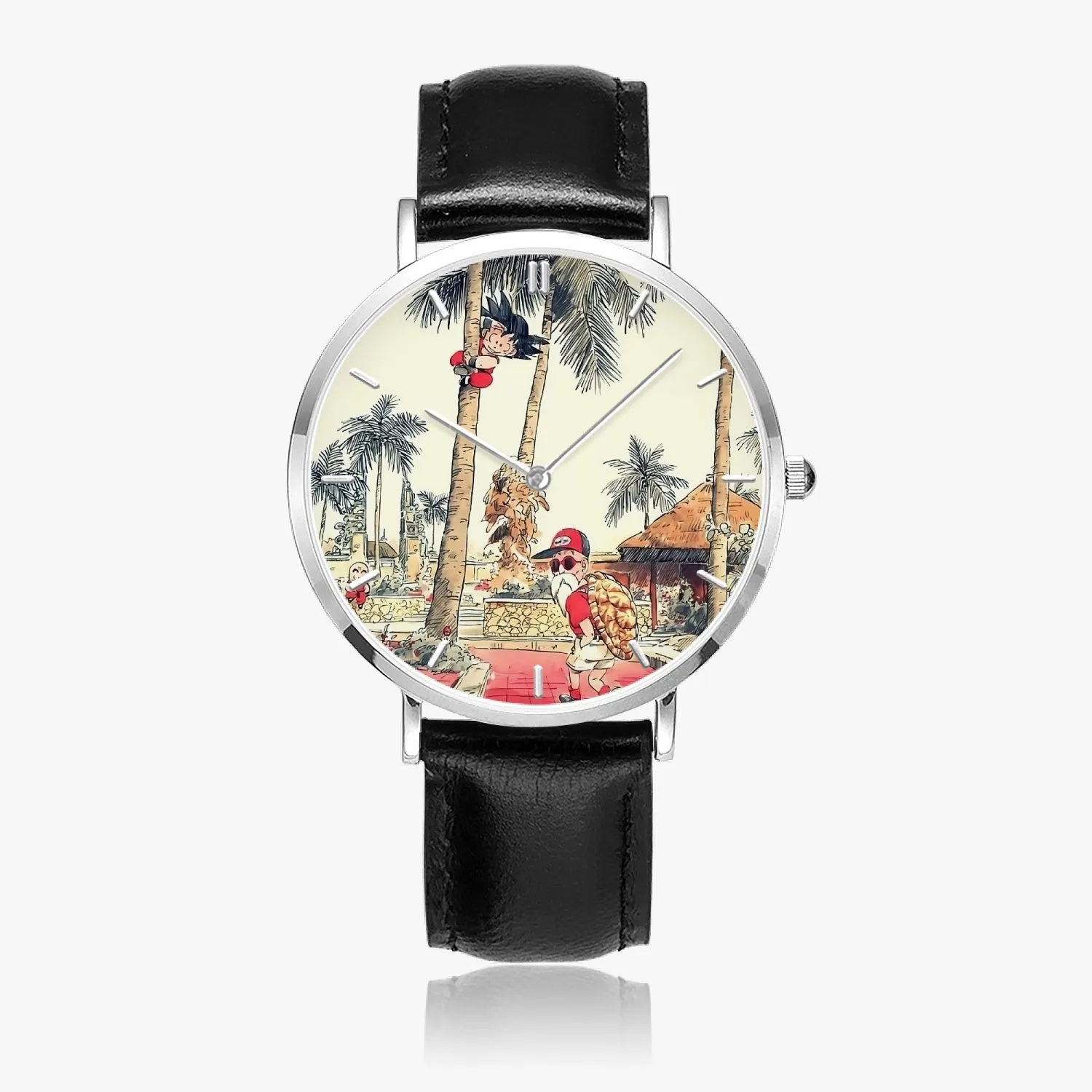 DBZ-Store Cute Palm Tree Kid Goku Master Roshi Vintage Watch