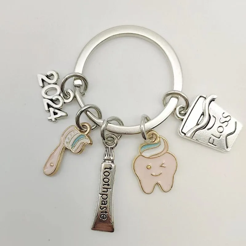 Dentist Unisex Toothbrush Toothpaste Tooth Keychain