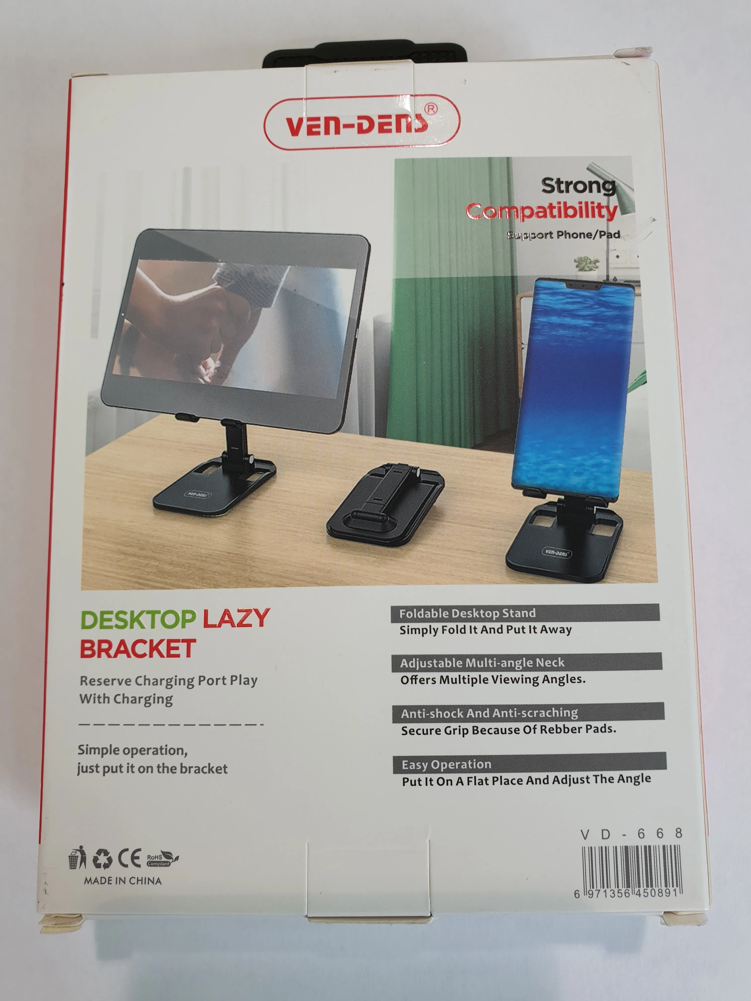 DeskTop Lazy Bracket Stand For Smartphones & Tablets