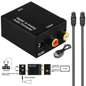 Digital Optical Toslink to RCA Audio Converter