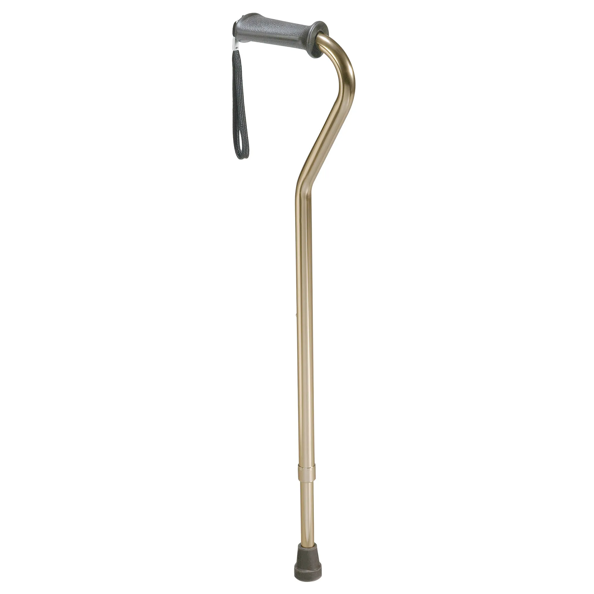 Drive Medical 10350-1 Rehab Ortho K Grip Offset Handle Cane with Wrist Strap