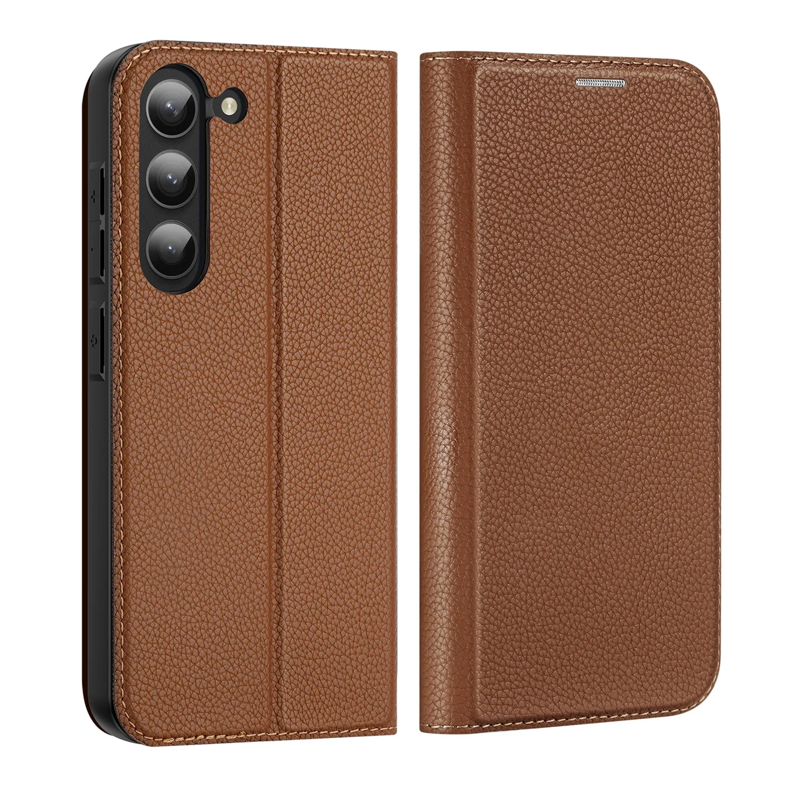 DUX DUCIS Skin X2 Tough Flip Wallet Stand Case for Samsung Galaxy S23  (Plus) - Brown